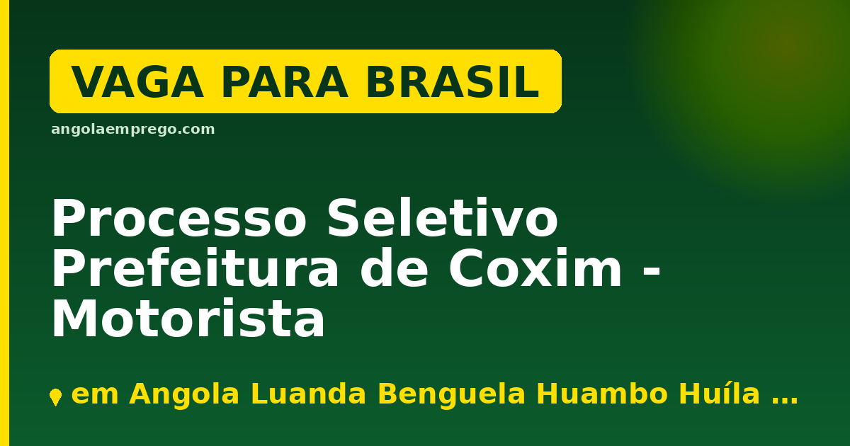 Prefeitura Municipal de Coxim